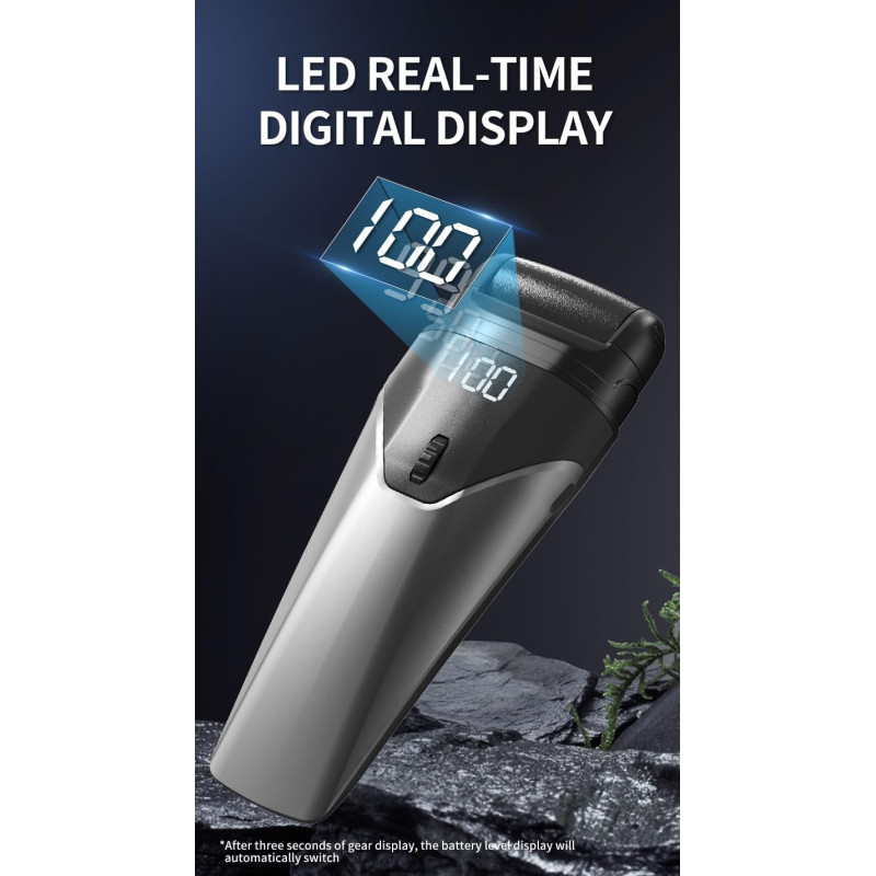 100 hastigheder Elektrisk fodfil 3 slibehoveder digitalt display Pedicure