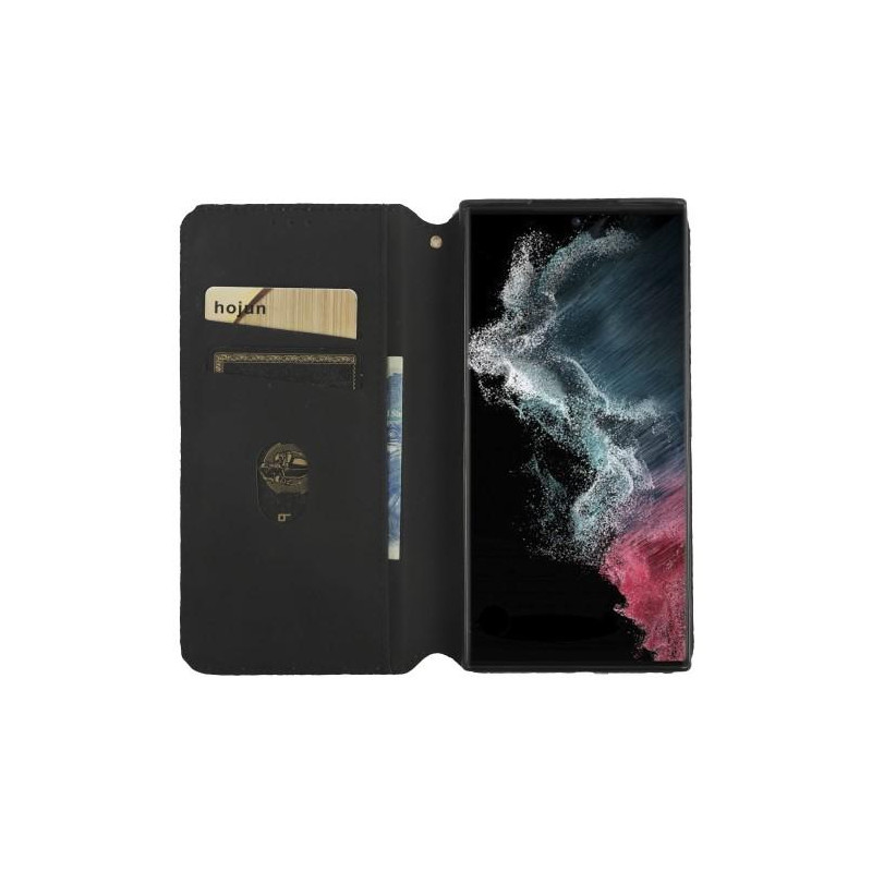 Rhombus Lompakkokotelo Samsung Galaxy S23 Ultra - Musta