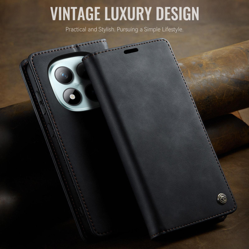 CASEME Retro Wallet Case for Xiaomi Poco M8 Pro 5G / Xiaomi Redmi Note 15 Pro+ 5G