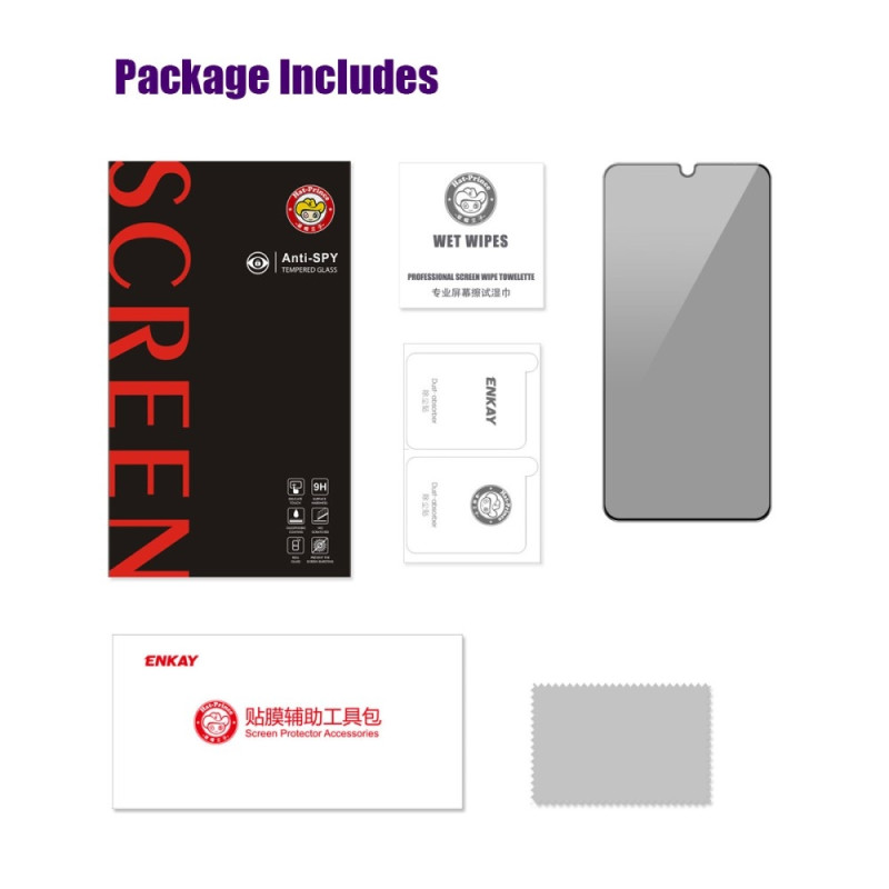 ENKAY For Xiaomi Redmi 14C Anti - Spy Screen Protector