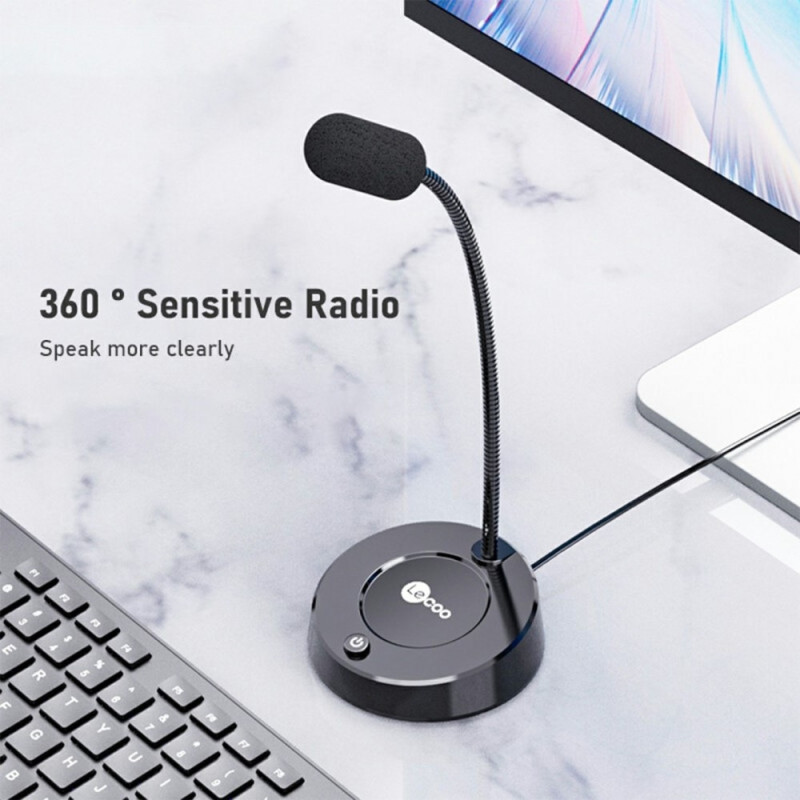 LENOVO LECOO MC01 3.5mm Plug Microphone Desktop Computer Portable Microphone