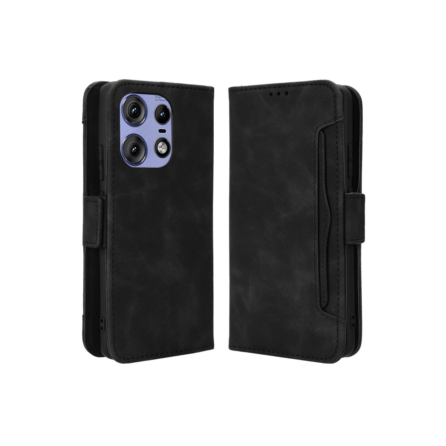 Wallet Stand Phone Case for Motorola Edge 50 / Edge 50 Pro - Black