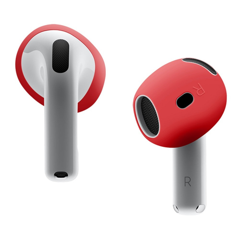 For AirPods 4 Earbuds Anti - slip Silicone Case Earmuffs Earbuds - Red