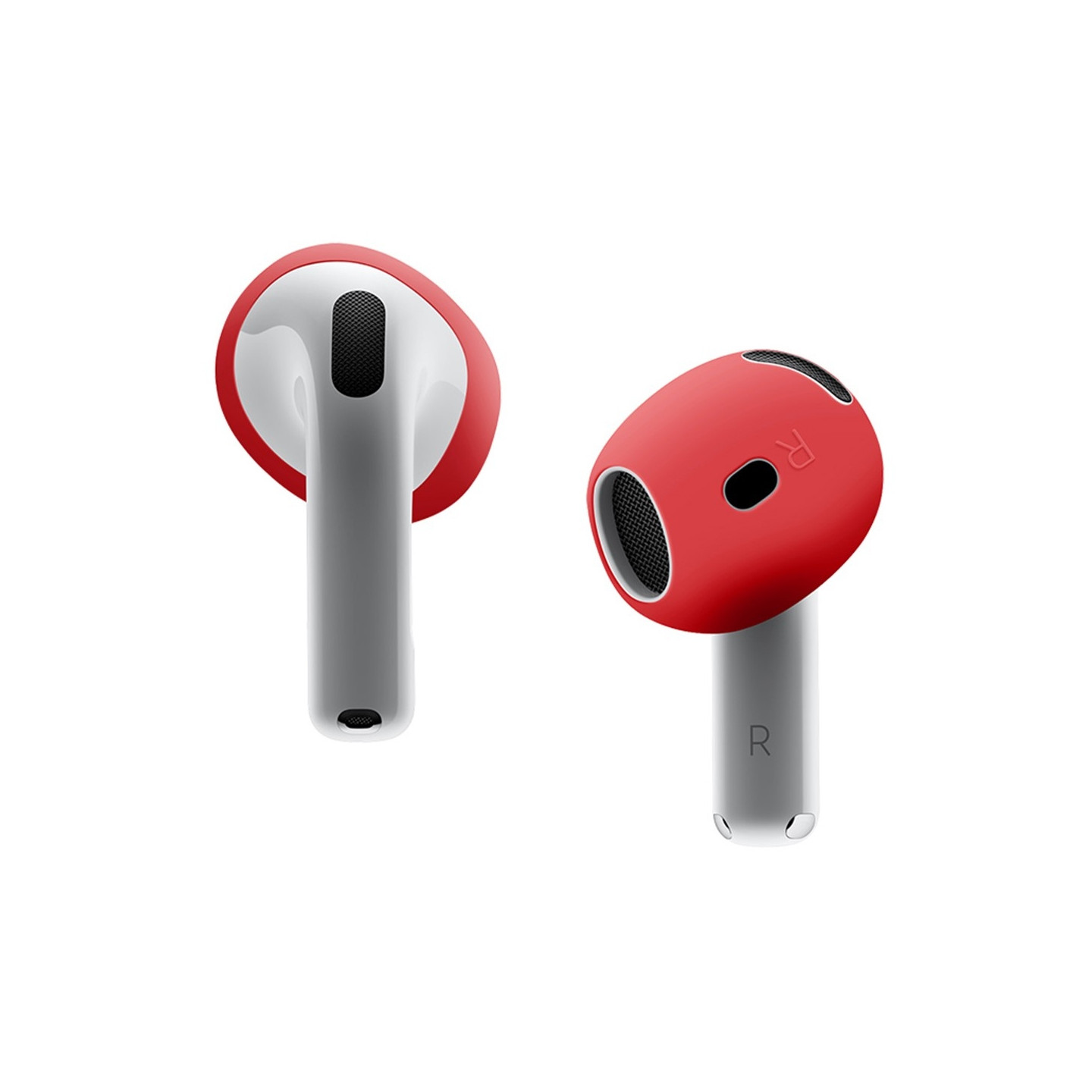 För AirPods 4 hörsnäckor Anti - slip silikonhölje Hörselkåpor Öronsnäckor - Röd