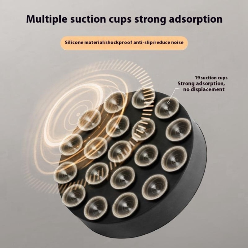 4stk Vaskemaskin Støtdempende puter Stille sklisikre runde høydeputer