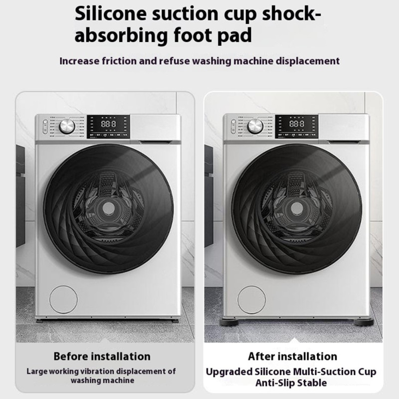 4 washing machine shock - absorbing pads Quiet non - slip round height pads