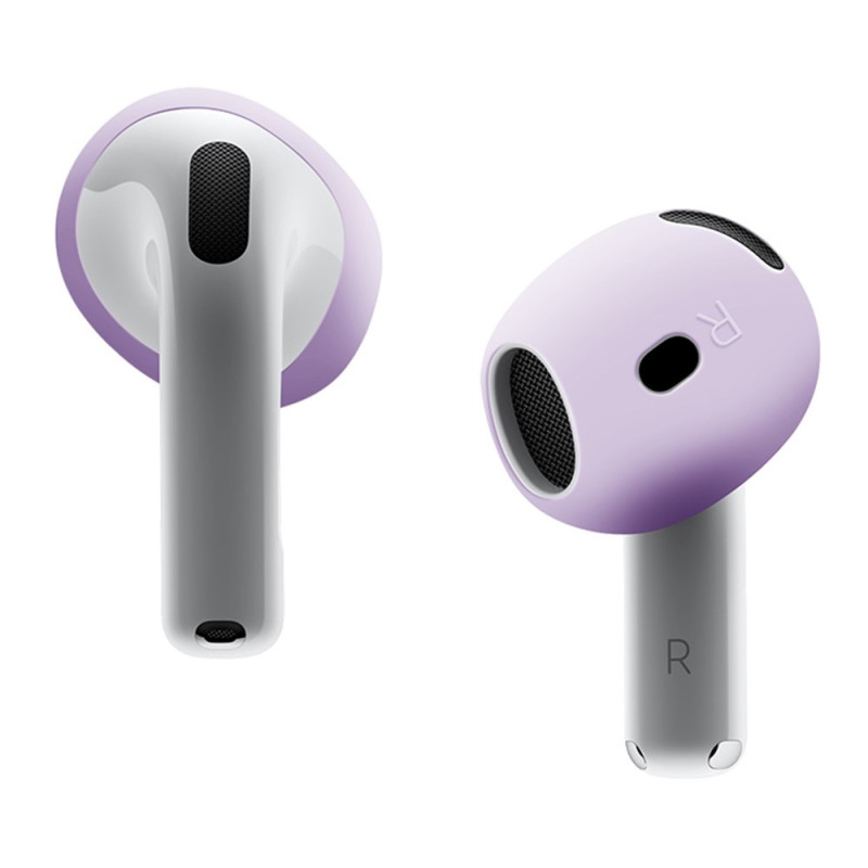 Til AirPods 4 ørepropper Anti - slip silikone etui Øreværne ørepropper - Lavendel