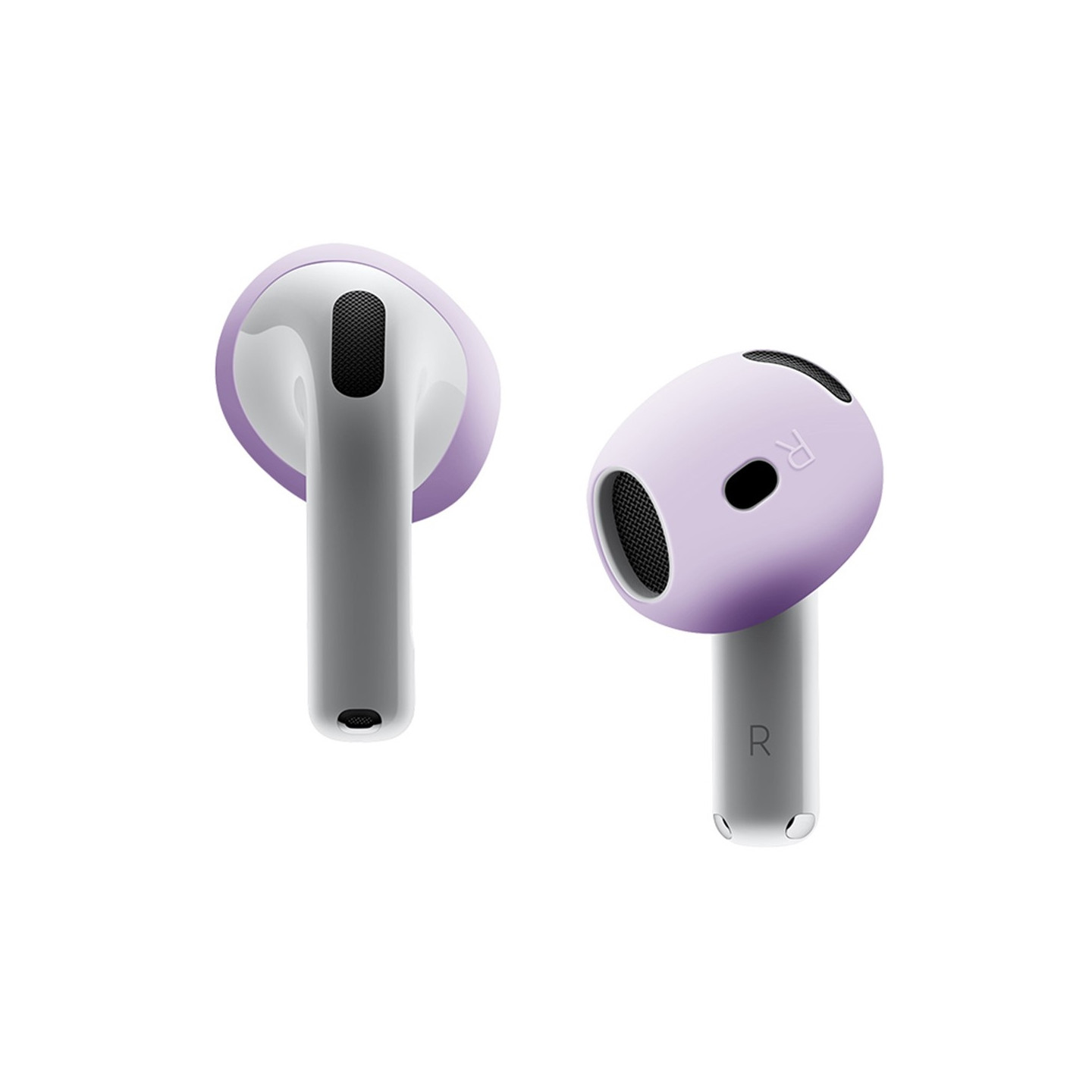 For AirPods 4 Earbuds Anti - slip Silicone Case Earmuffs Earbuds - Lavender