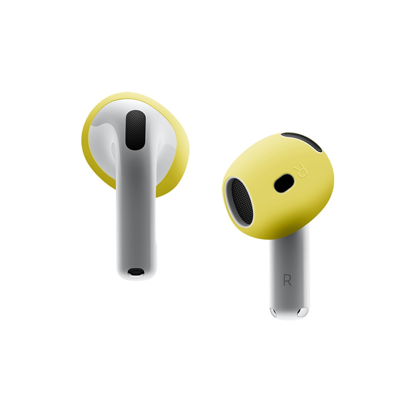 For AirPods 4 ørepropper Sklisikkert silikonetui Ørepropper Ørepropper - Gul