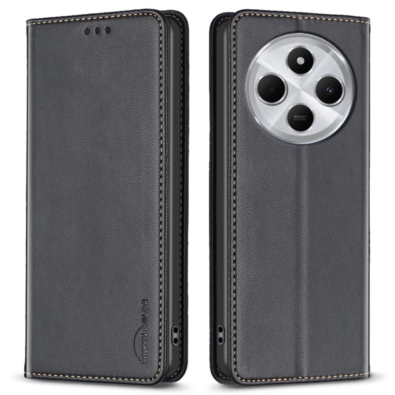 BINFEN COLOR Til Redmi 14C Etui PU Læder Telefoncover