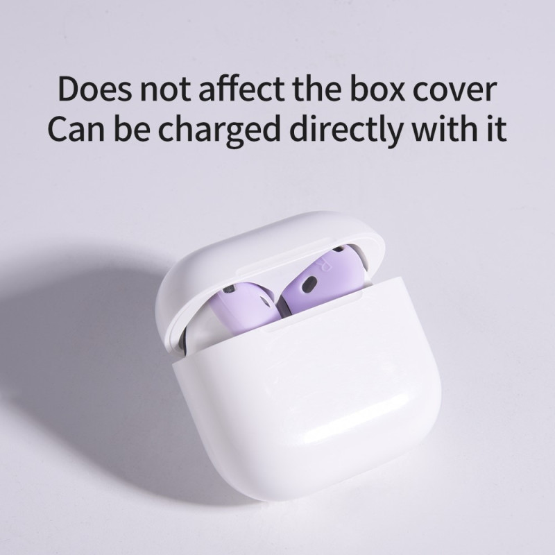 For AirPods 4 ørepropper Sklisikkert silikonetui Ørepropper Ørepropper - Gul