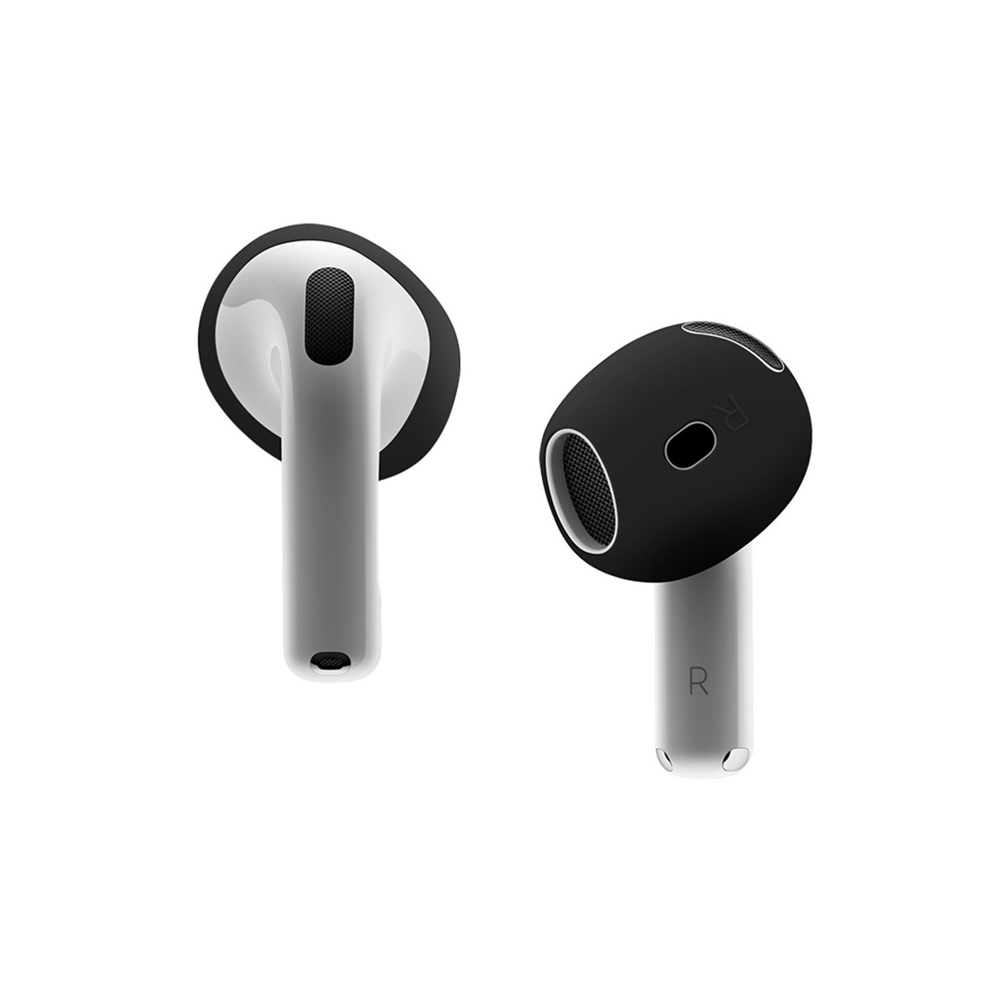For AirPods 4 Earbuds Anti - slip Silicone Case Earmuffs Earbuds - Black