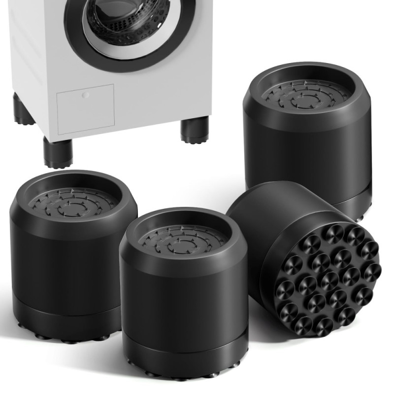 4stk støtdemper for vaskemaskin Støtdempende puter Stille sklisikre puter