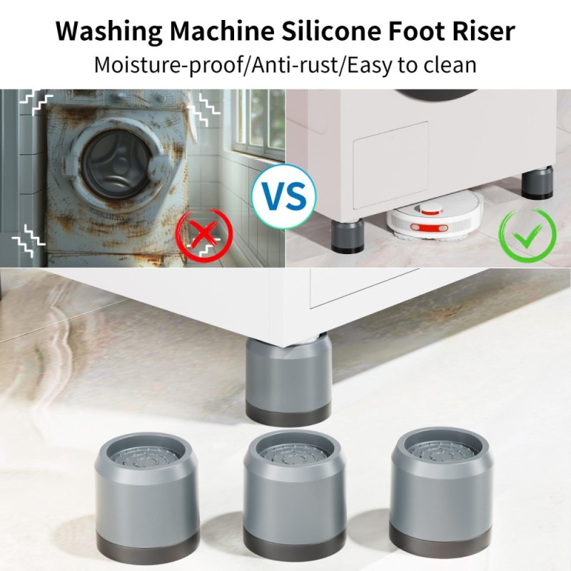 4 kpl vaimentimet pesukoneelle Iskunvaimennustyynyt Hiljaiset liukumattomat askeltyynyt