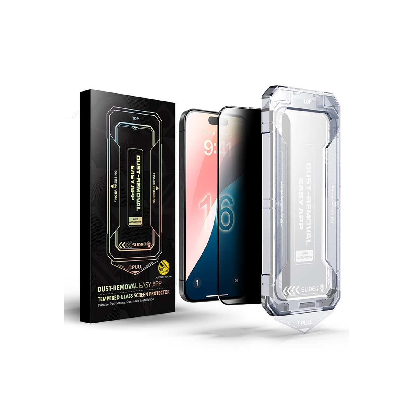 iPhone 16 Pro Max Anti - spy Privacy Tempered Glass - näytönsuoja