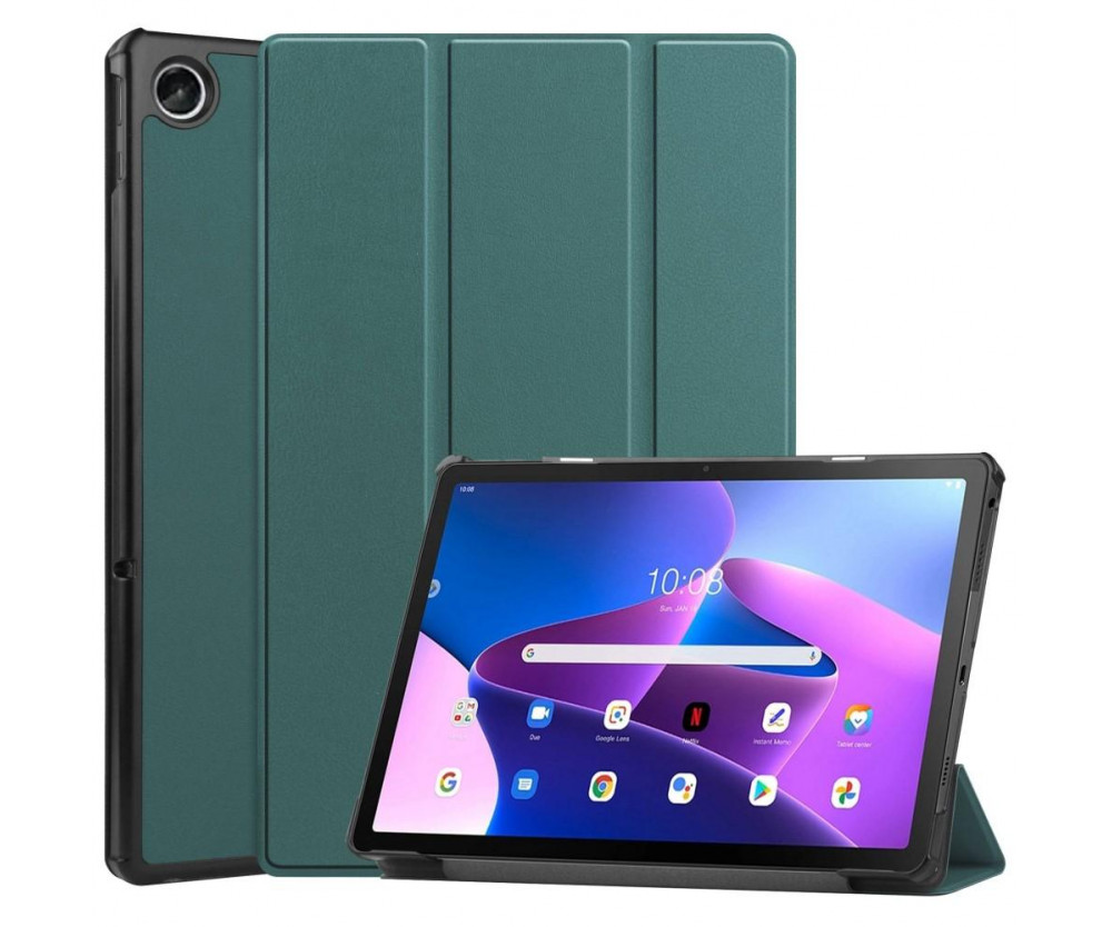 Tri-fold Fodral till Lenovo Tab M10 Plus Gen 3 - Grön
