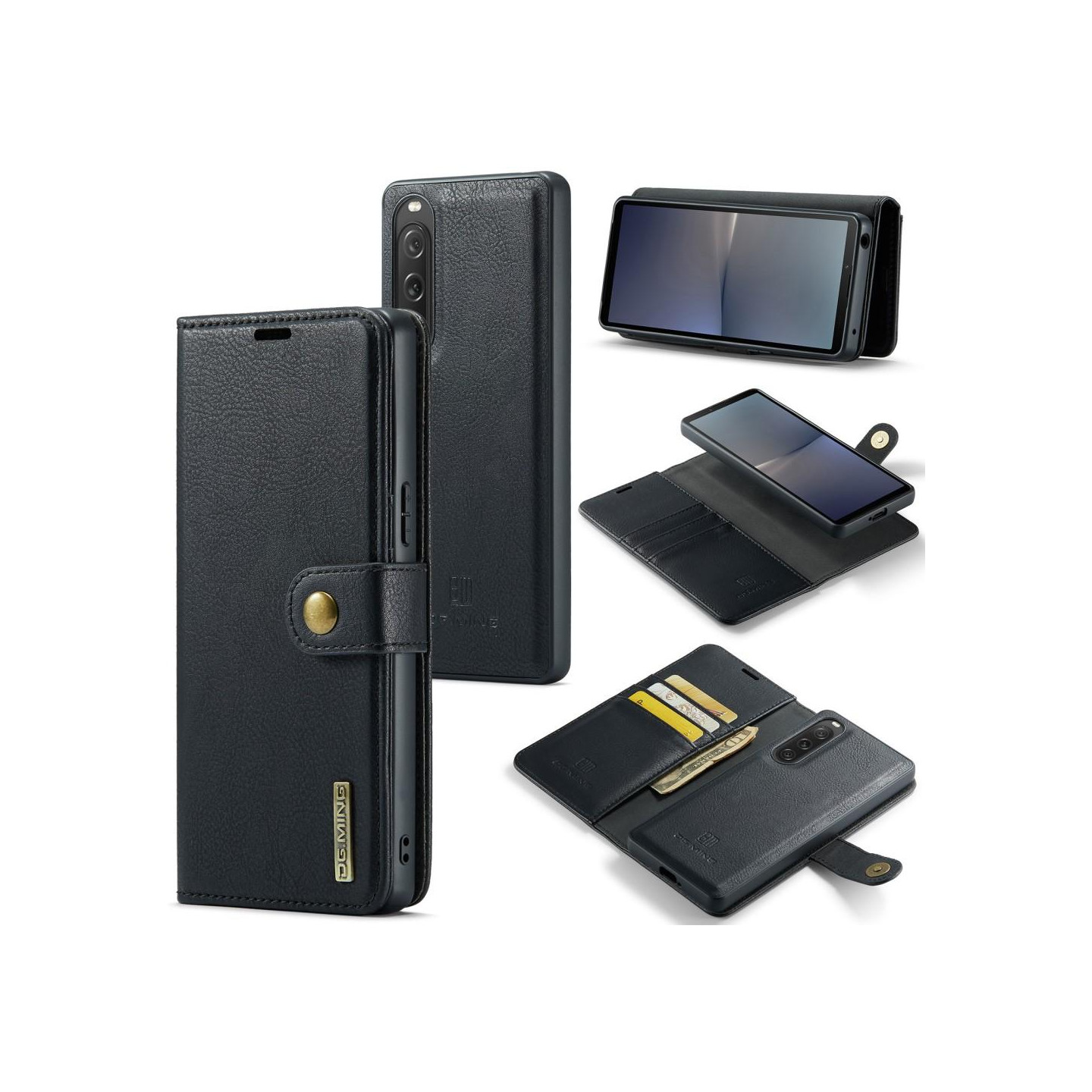 DG.MING for Sony Xperia 10 V Detachable 2 - in - 1 Wallet Cover
