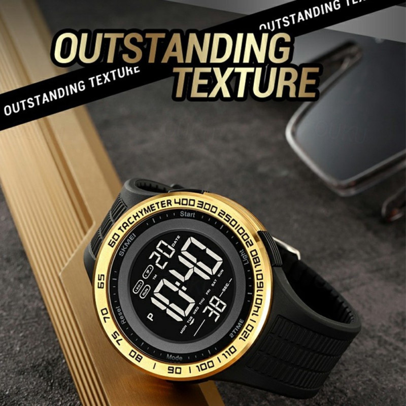 Armbåndsur Armbåndsur Ur SKMEI Luminous Digital Electronic - Sort+hvid