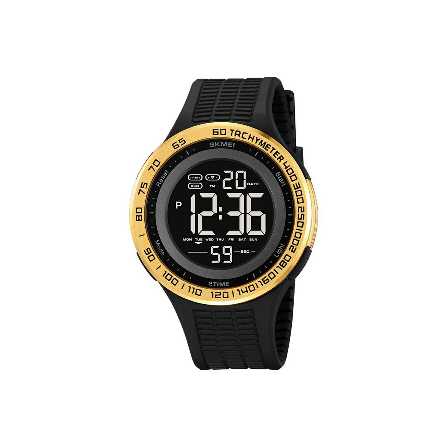 Wristwatch Wristwatch Clock SKMEI Luminous Digital Electronic - Gold