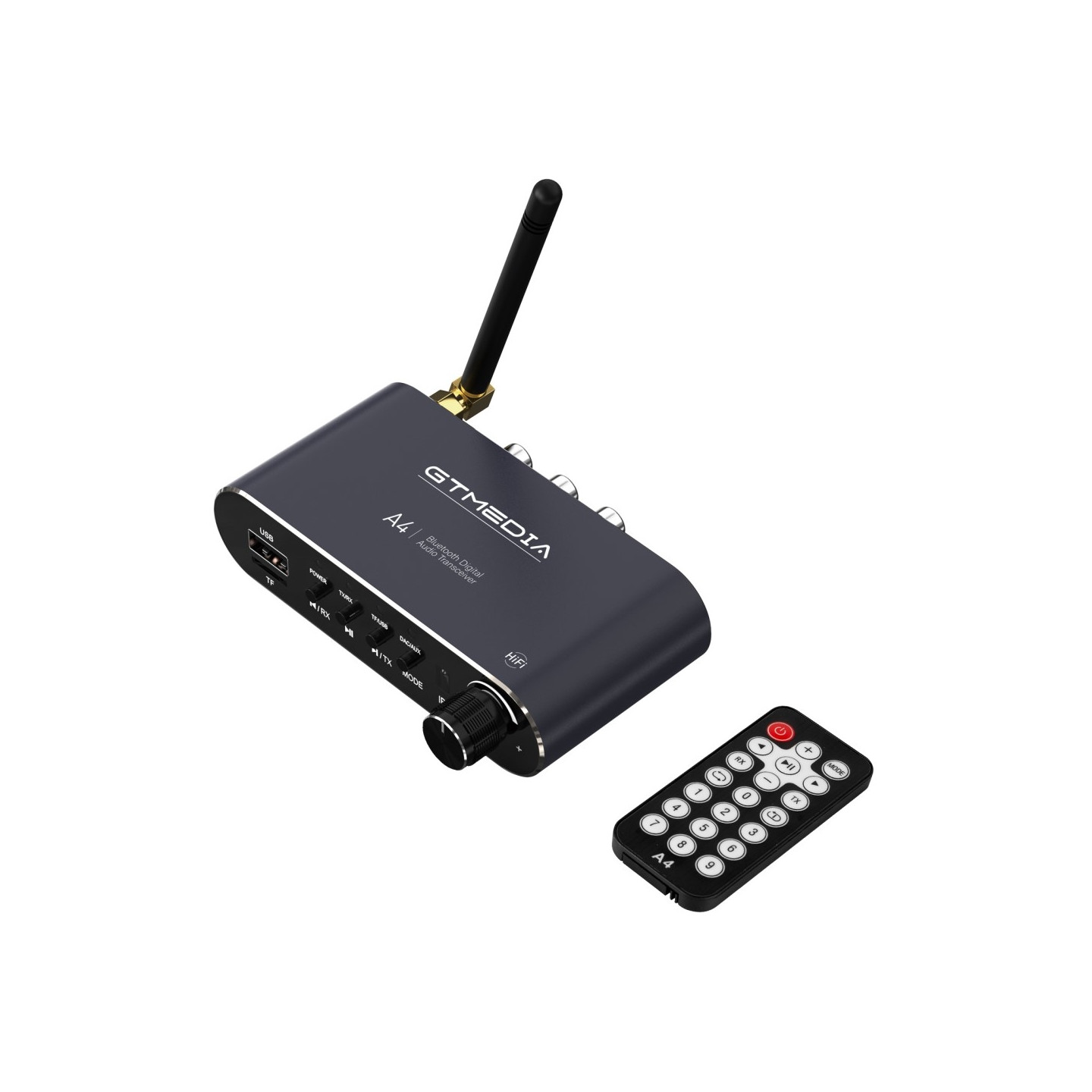 GTMEDIA 6 - i - 1 Bluetooth 5.1 lydadapter RX/TX - moduser USB TF - kort IR - fjernkontroll