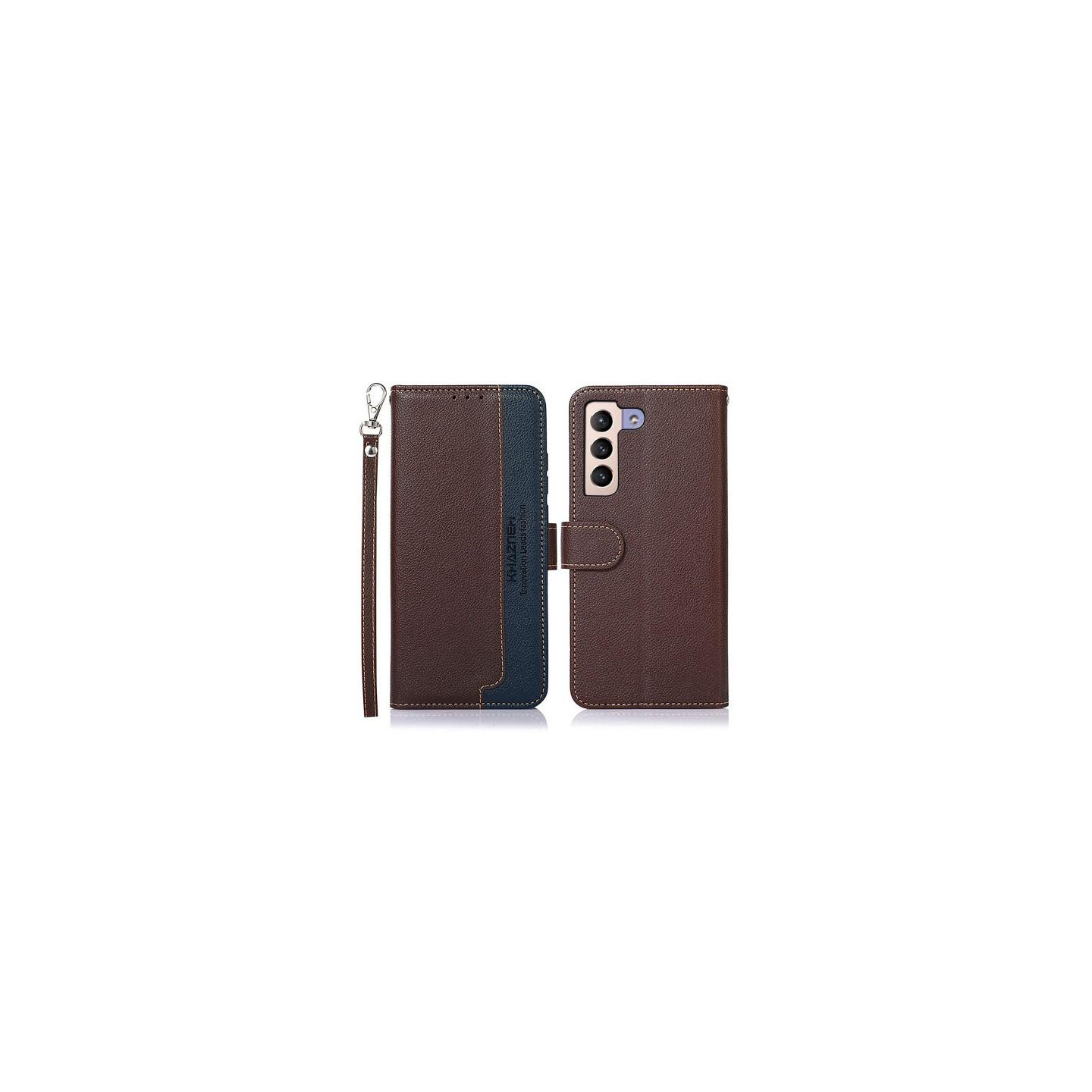 Samsung Galaxy S23+ (Plus) KHAZNEH Lommebok - deksel - Brun/Blå