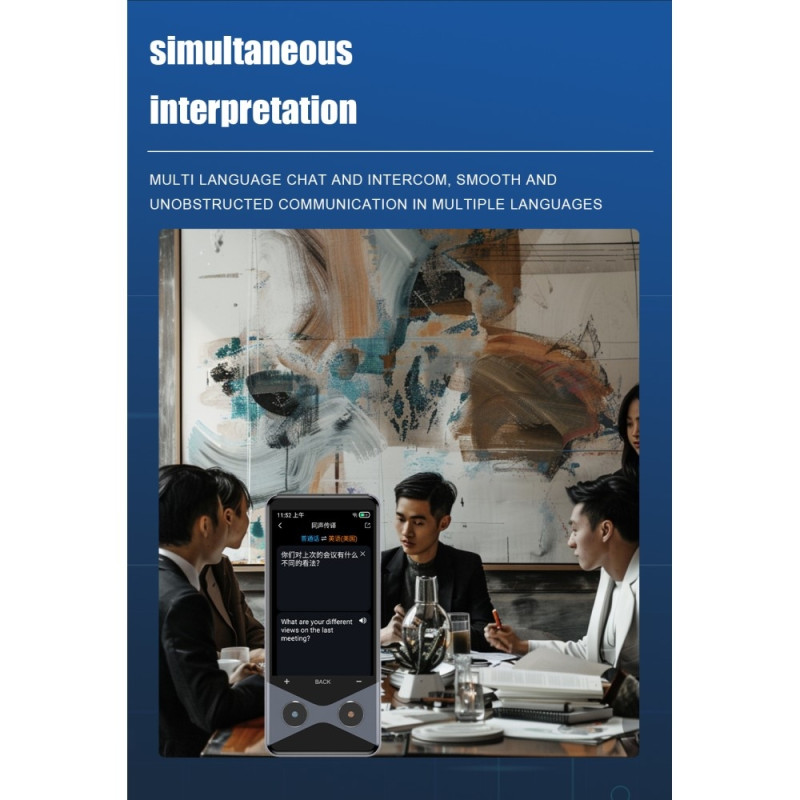 V9000 AI Smart Translator Språk Översättare 4G WiFi Offline Stöd 137 språk