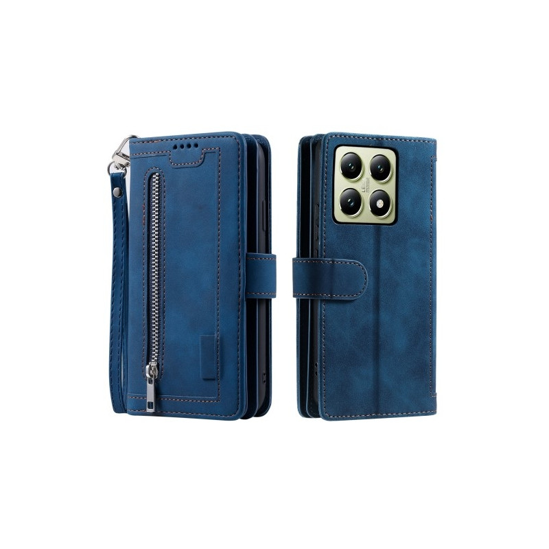 Xiaomi 14T Pro Kuori Vetoketjutaskulla ja 9 Korttipaikalla