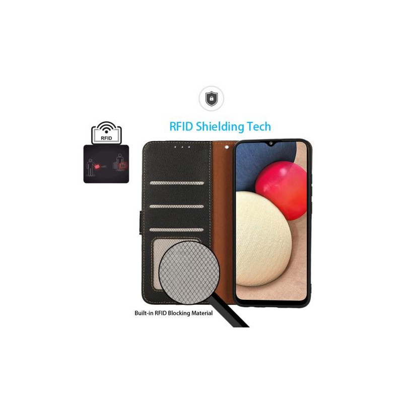 Samsung Galaxy S23 Ultra KHAZNEH Lommebok - deksel - Svart/Rød