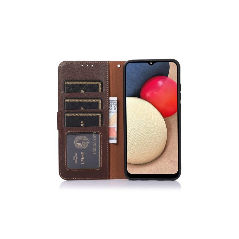 KHAZNEH puhelimen kansi Samsung Galaxy S23+ (Plus) - ruskea/sininen