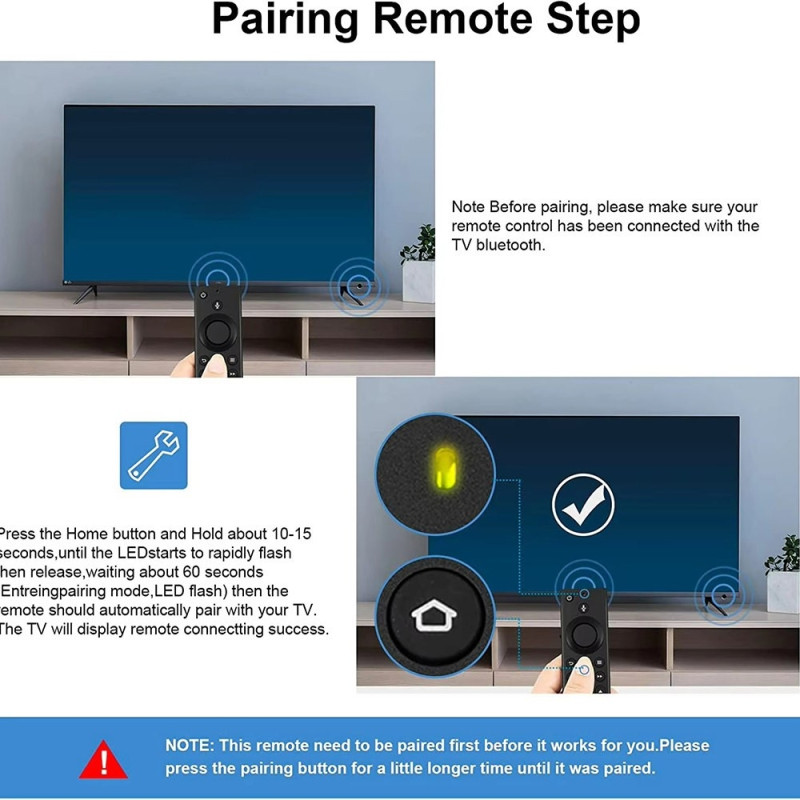 Remote Control Replacement for NS-RCFNA-21 For Insignia / Toshiba TV Voice Function