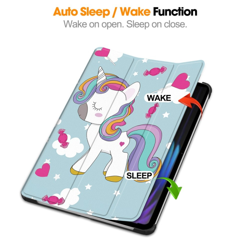 Slim Fit Cover Fodral För Xiaomi Pad 7 Auto Wake / Sleep - Unicorn