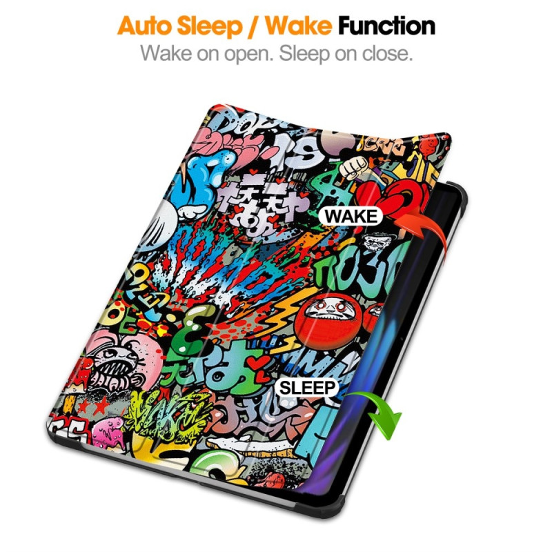 Slim Fit suojakuori Xiaomi Pad 7 Auto Wake / Sleep - laitteelle - Graffiti