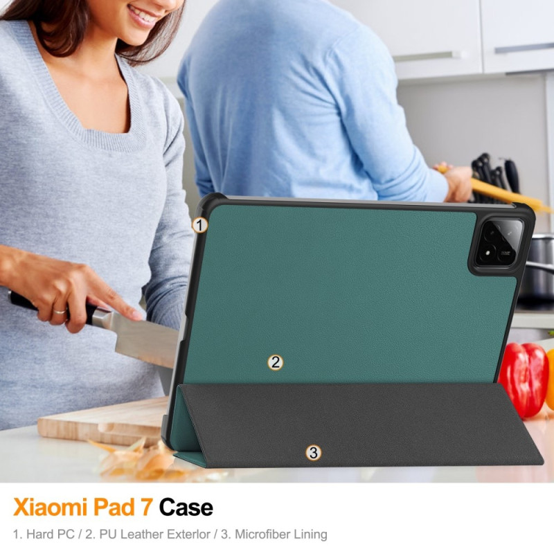 Slim Fit Cover Case For Xiaomi Pad 7 Auto Wake / Sleep - Green