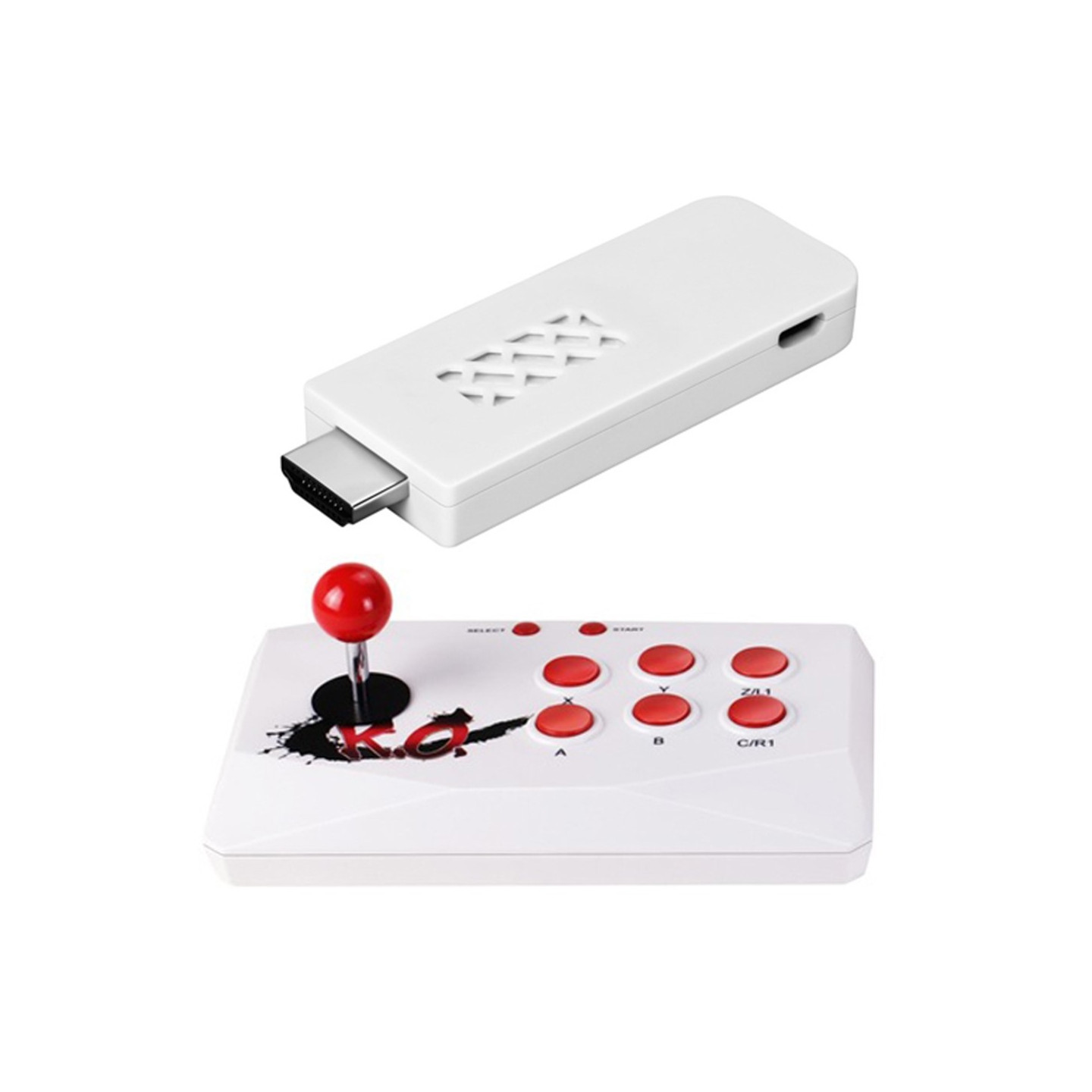 Retro Arcade - pelikonsoli Konsoli Joystick Fighting Game Stick Tuki 2000 peliä