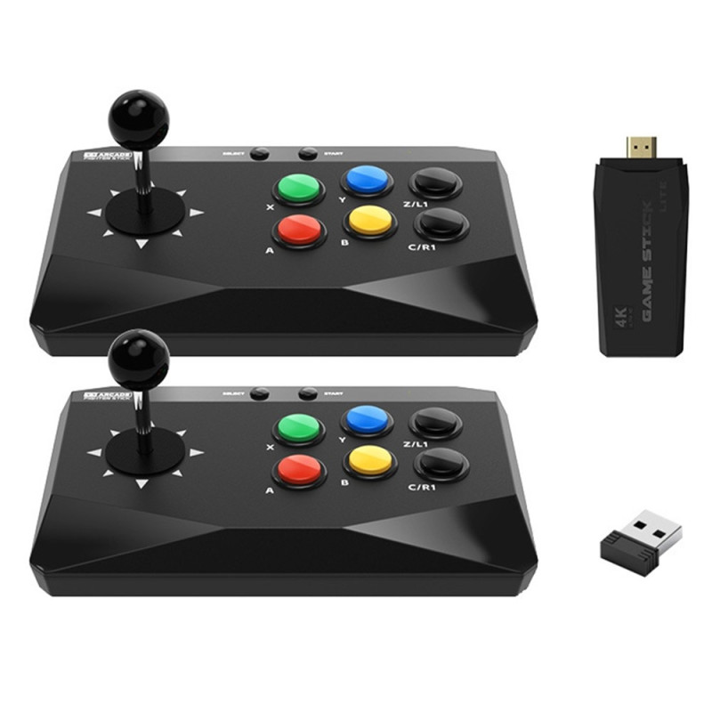 DATA FROG Retro Arcade Game Console Konsol med 2 Joystick Game Gamepad