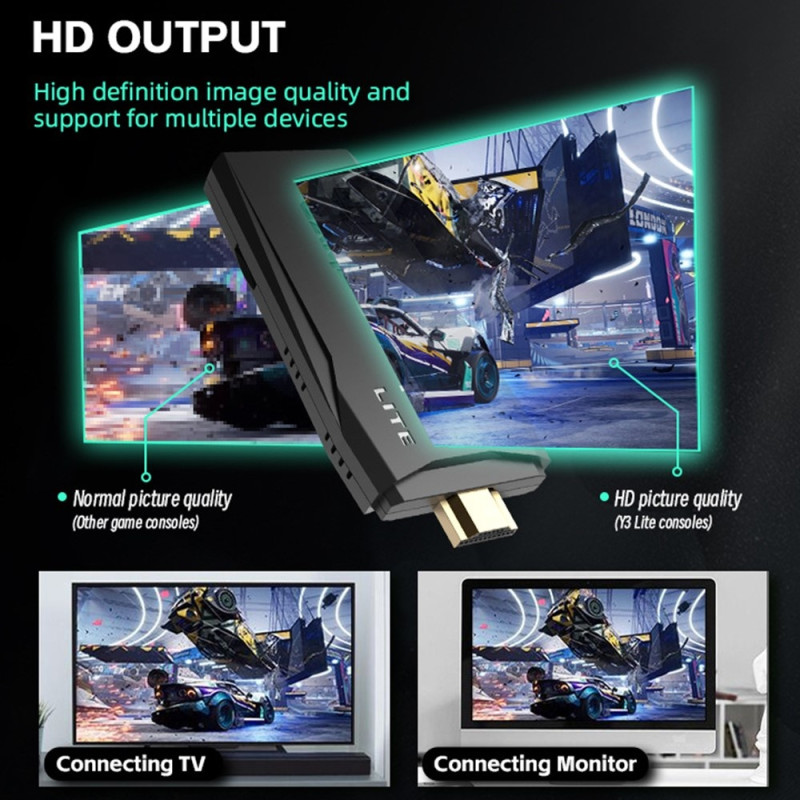 DATA FROG Retro Arcade Game Console Konsol med 2 Joystick Game Gamepad