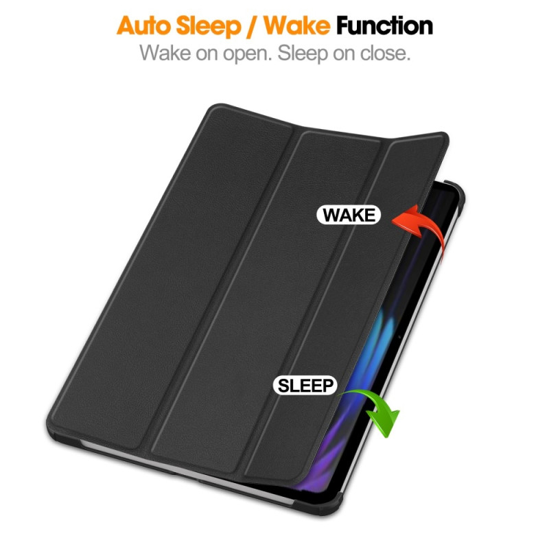 Slim Fit Cover Case til Xiaomi Pad 7 Auto Wake / Sleep - Sort