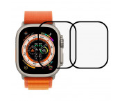 Apple Watch Ultra 49mm Heltäckande härdat glas 2-pack