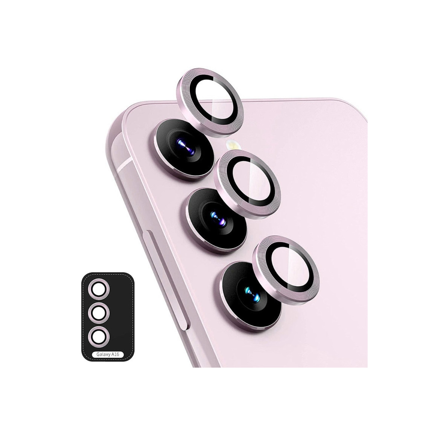 ENKAY Kameralinsedeksel til Samsung Galaxy A16 - Rosa