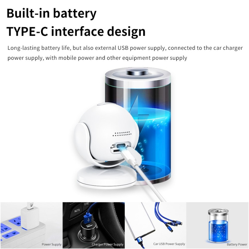 Sikkerhetskamera WiFi - overvåking Innendørs hjemmekamera Bevegelsesdeteksjon