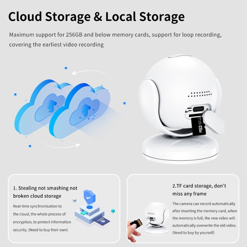 Security Camera WiFi Surveillance Indoor Home Camera Motion Detection