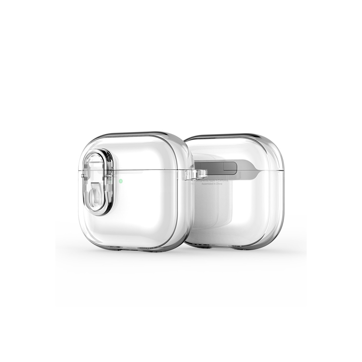 DUX DUCIS För AirPods 4 Fodral PC+TPU Bluetooth Fodral / Skal med krok - Transparant