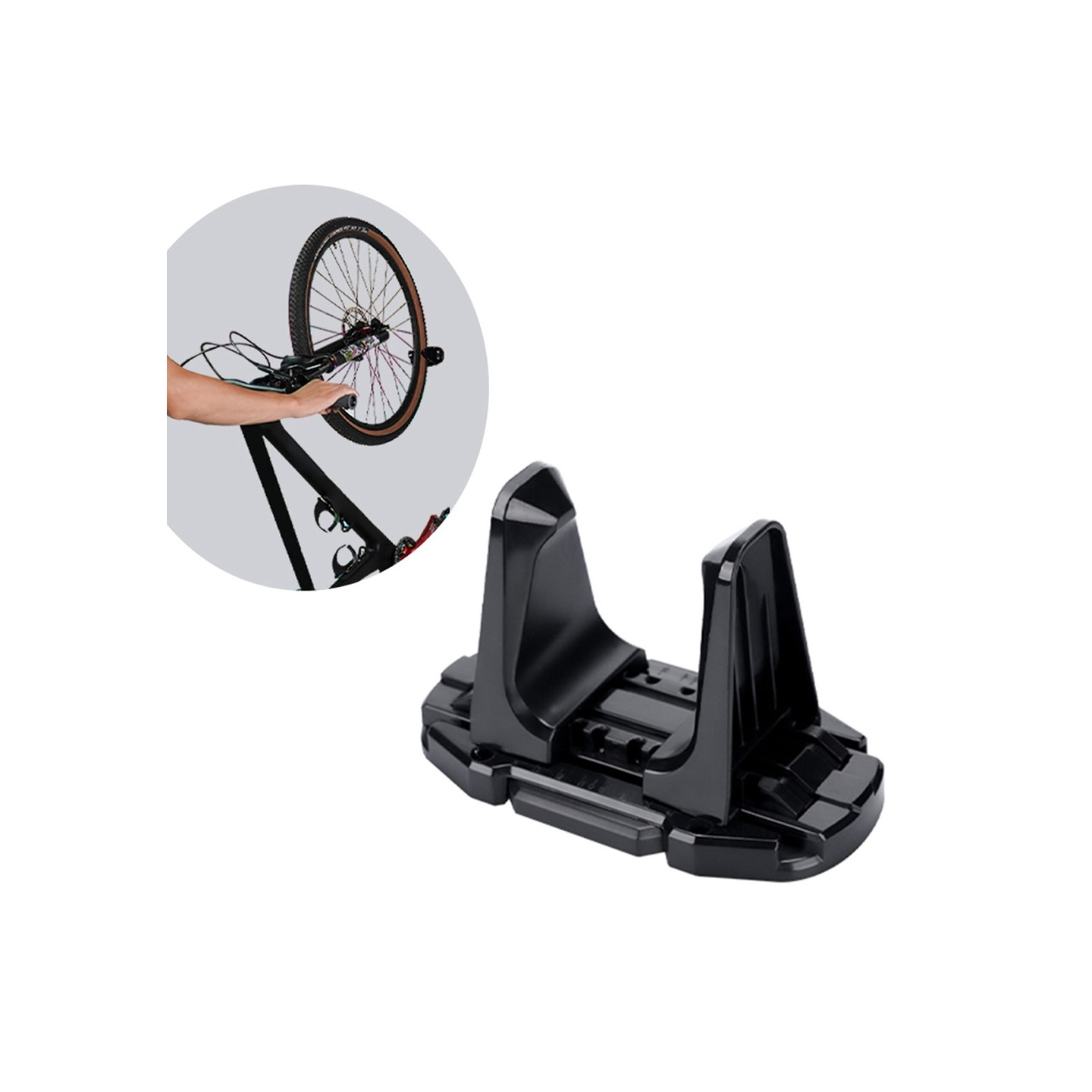 Wall - mounted vertical bicycle parking rack Space - saving bicycle storage rack