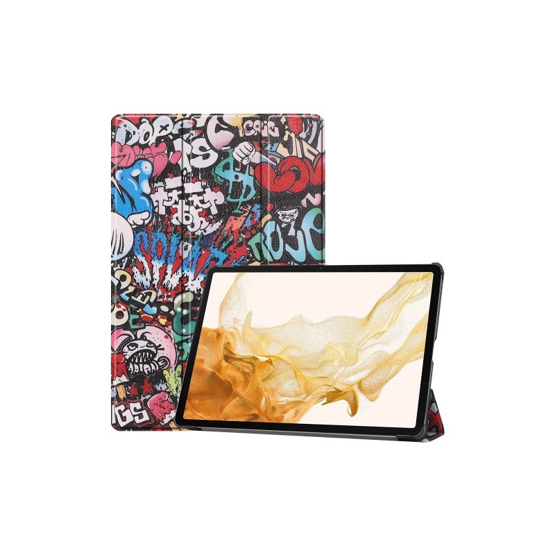 Slim Fit Cover Fodral Till Samsung Galaxy Tab S10+ (S10 Plus) - Graffiti