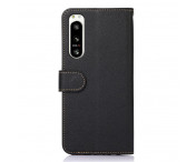 KHAZNEH Sony Xperia 5 IV Plånboksfodral Svart-Röd