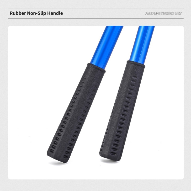 230 cm 3 - delt sammenleggbart trekantfiskenettslange Fiskekrok Landingsnett med bøtte