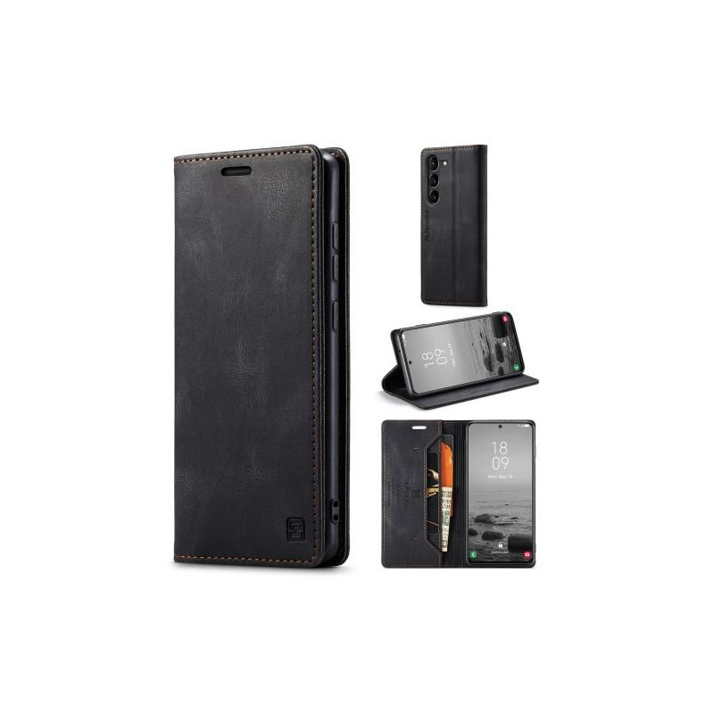 AUTSPACE A01 Lommebok - deksel Samsung Galaxy S23+ (Plus) - Svart