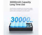 USAMS Powerbank 30000mAh Snabbladdning 65w PD