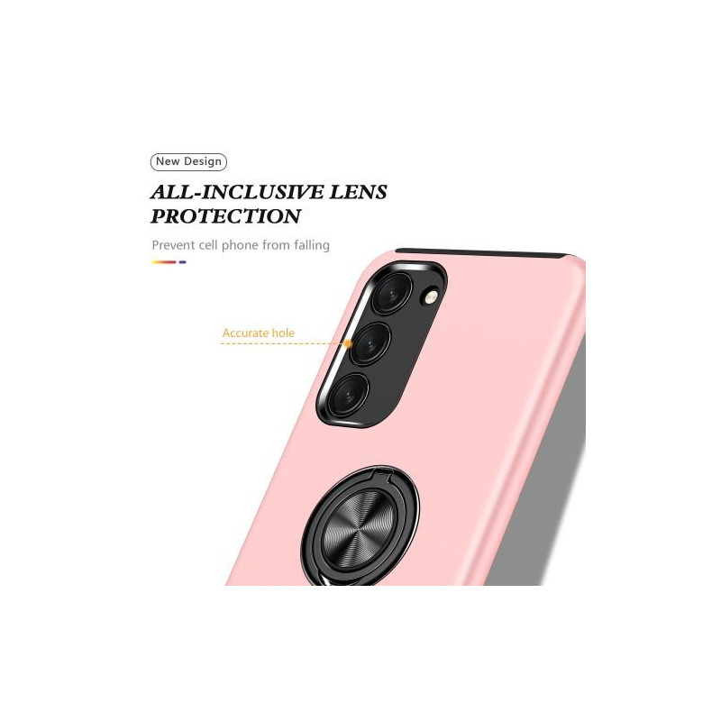 Samsung Galaxy S23+ Finger Ring Kickstand Hybrid Case - Pink