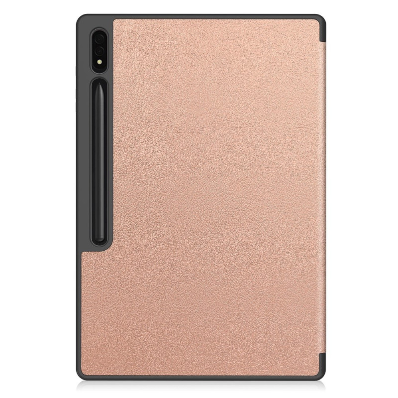 För Samsung Galaxy Tab S10 Ultra Stativfodral Stötsäkert med Pennhållare - Guld
